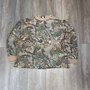 Vintage Men’s Made In USA Real Tree Camo Long Sleeve Shirt Size XL